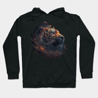 Tiger in Space with unique Design Hoodie